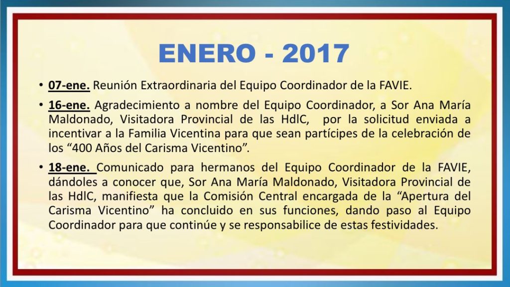 INFORME DE ACTIVIDADES FAVIE 2015 2018