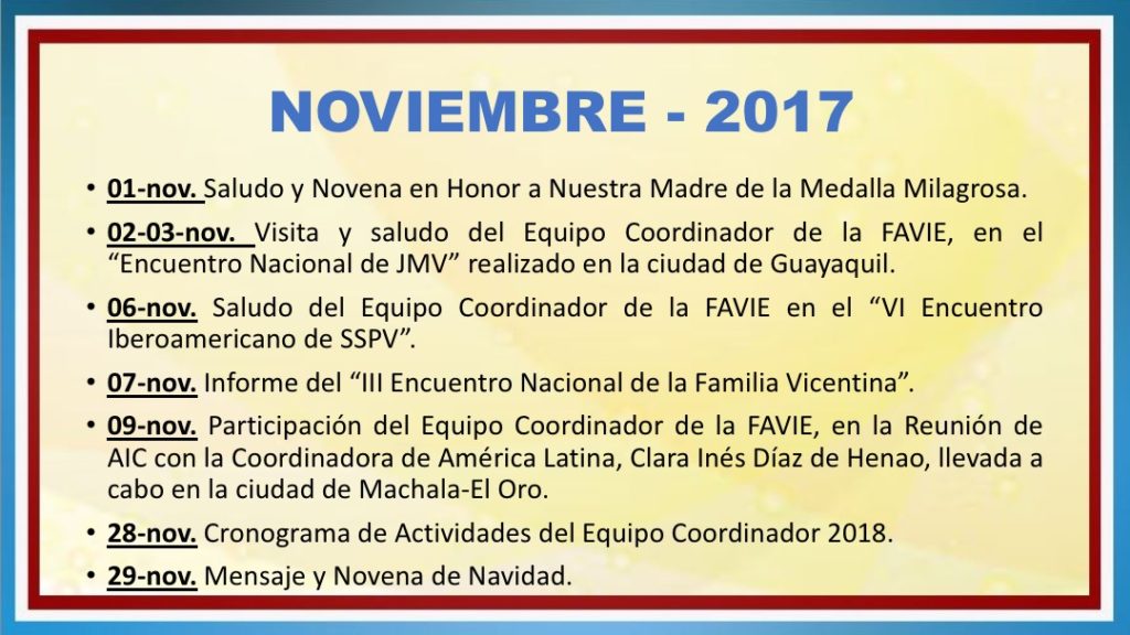 INFORME DE ACTIVIDADES FAVIE 2015 2018