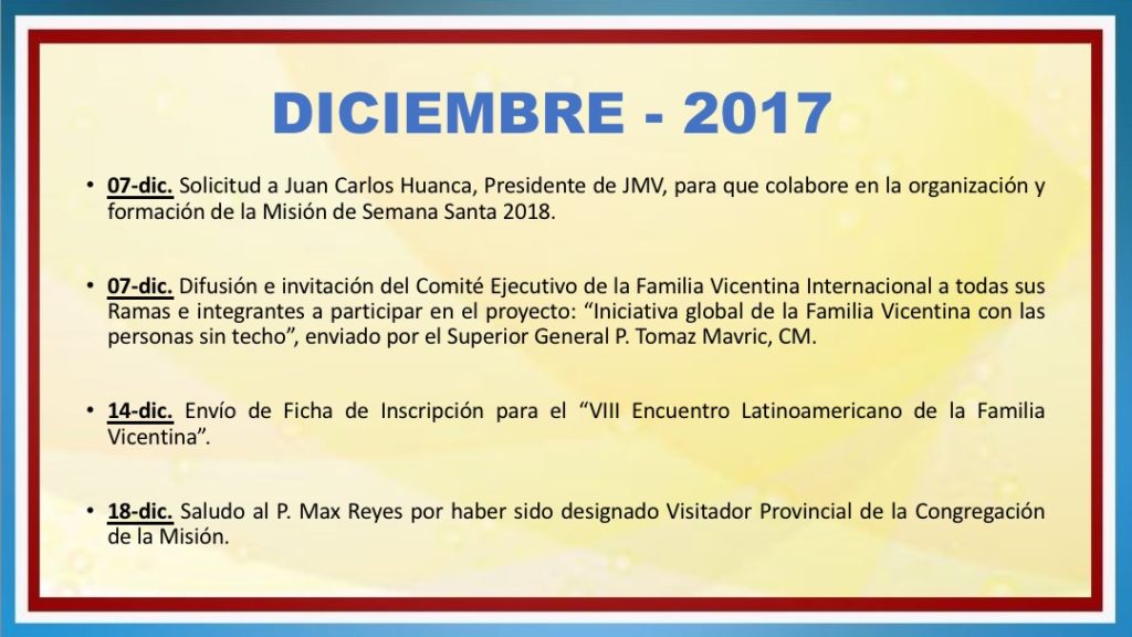 INFORME DE ACTIVIDADES FAVIE 2015 2018