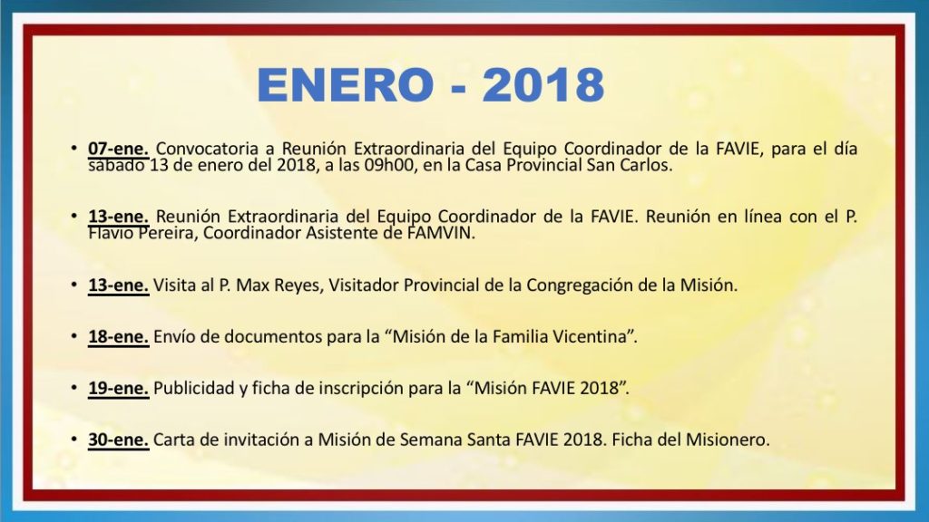 INFORME DE ACTIVIDADES FAVIE 2015 2018