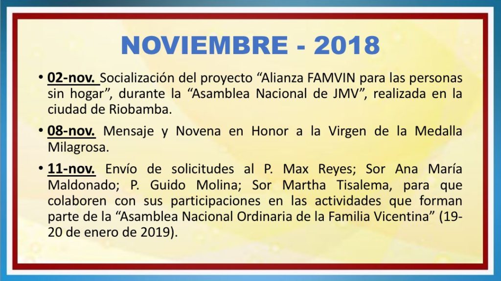 INFORME DE ACTIVIDADES FAVIE 2015 2018