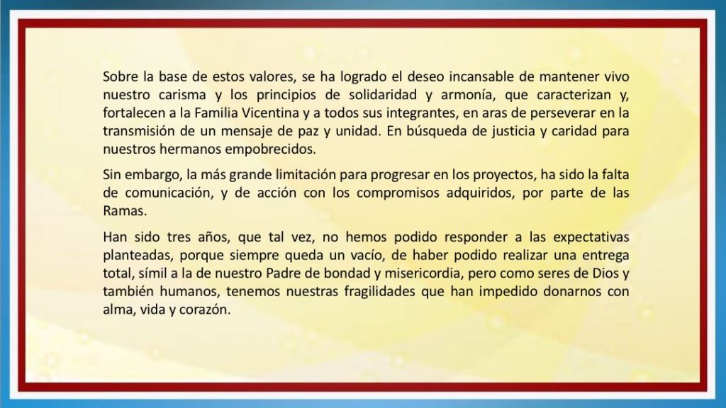 INFORME DE ACTIVIDADES FAVIE 2015 2018