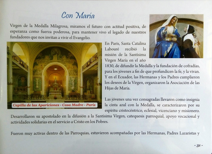 Llegada de las Hijas de Caridad y Congregación de la Misión a Ecuador