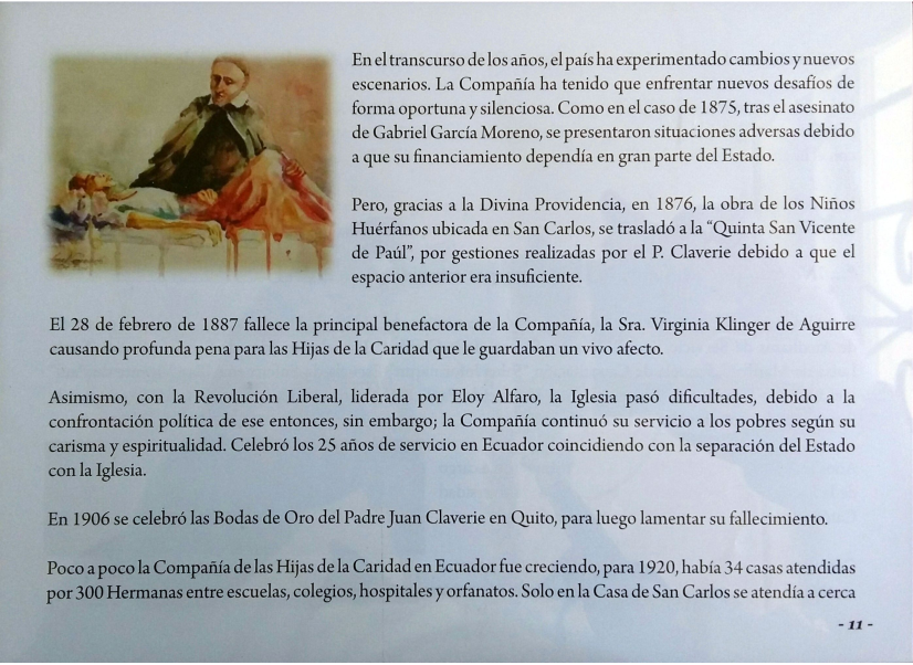 Llegada de las Hijas de Caridad y Congregación de la Misión a Ecuador