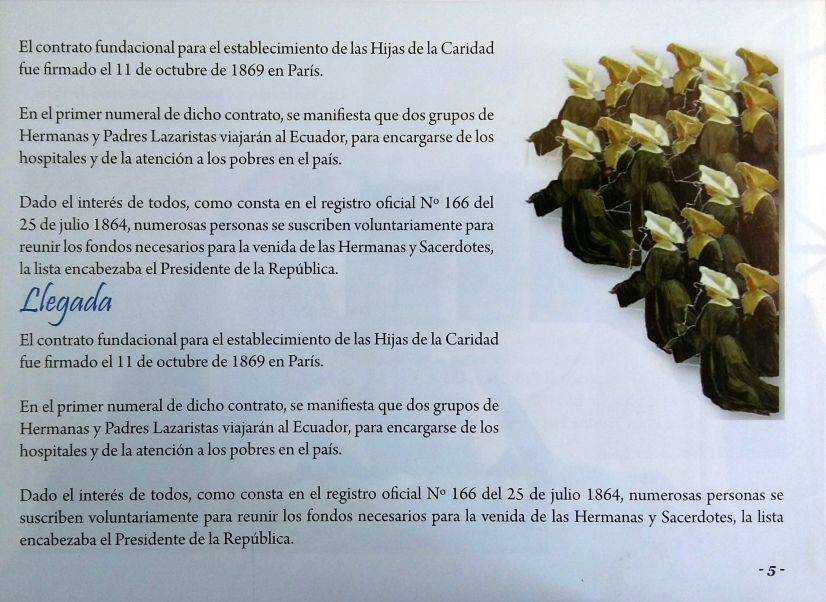 Llegada de las Hijas de Caridad y Congregación de la Misión a Ecuador