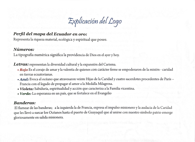 Llegada de las Hijas de Caridad y Congregación de la Misión a Ecuador